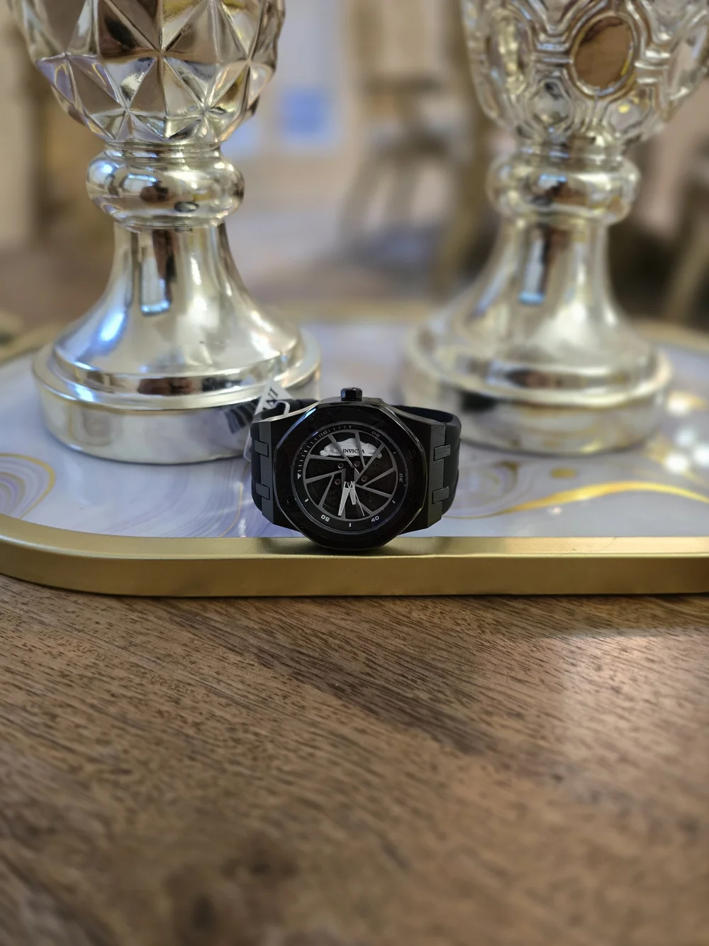 Invicta Pro Diver 15000 Black Titanium Watch with Black & Silver Dial#prodiver